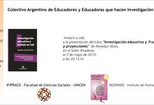 Presentan un libro en Olavarría sobre investigación educativa y trabajo en red