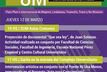 Acciones y documentos en sedes universitarias por el #8M