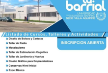 Universidad Barrial lanza inscripción a talleres gratuitos del 2do cuatrimestre