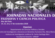 XVIII Jornadas Nacionales Ciencia y Filosofía Política