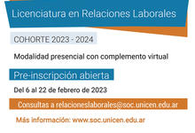 Permanece abierta la inscripción al Ciclo de Licenciatura en Relaciones Laborales