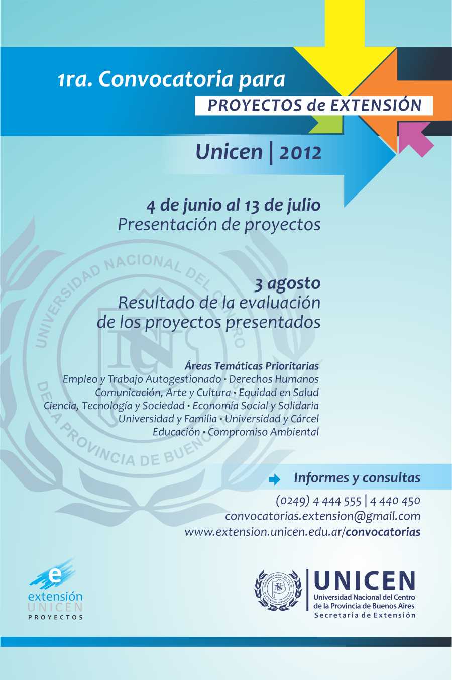 1ra Convocatoria Anual Para Proyectos De Extensión Unicen 8322